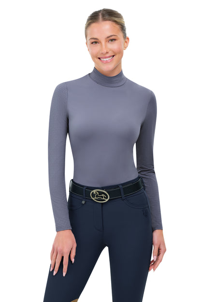 RJ Classics Women's Jemma Mock Neck Long Sleeve Training Shirt