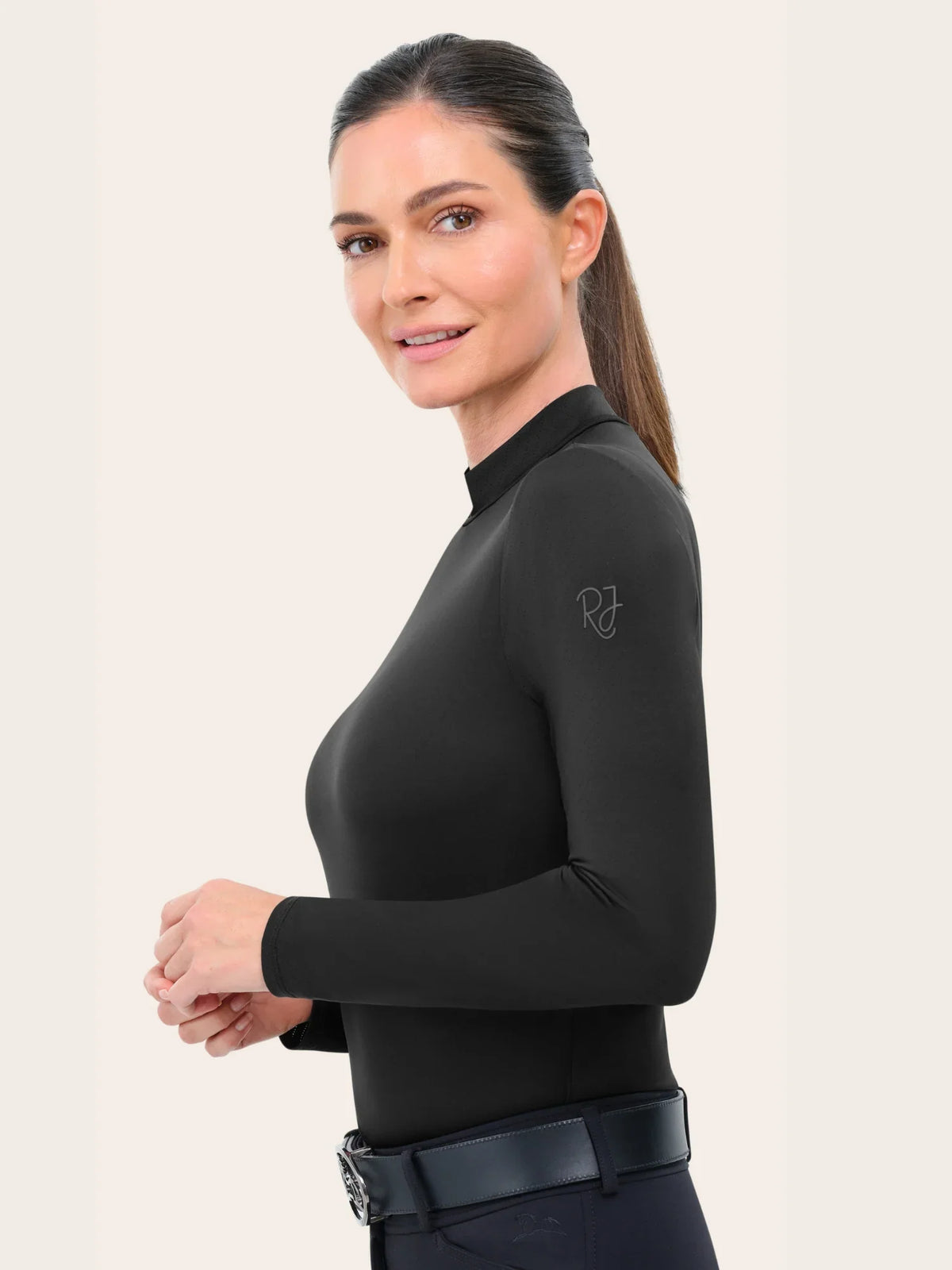 RJ Classics Women's Jemma Mock Neck Long Sleeve Training Shirt