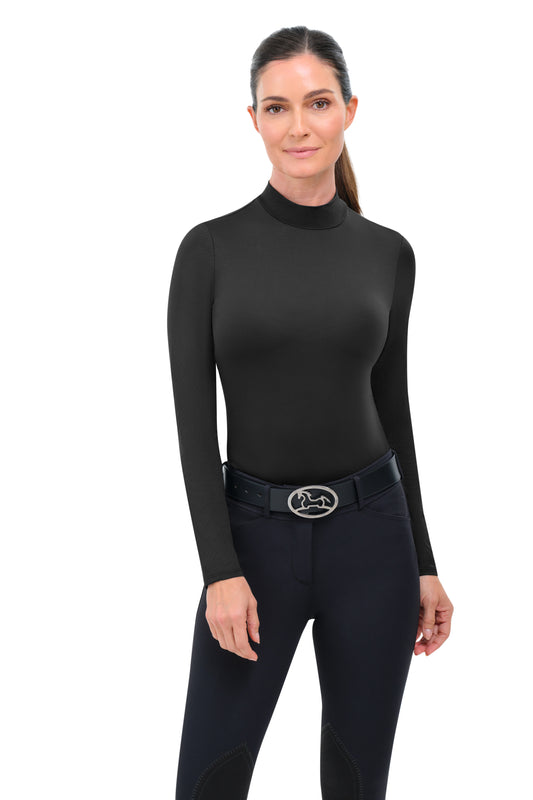 RJ Classics Women's Jemma Mock Neck Long Sleeve Training Shirt
