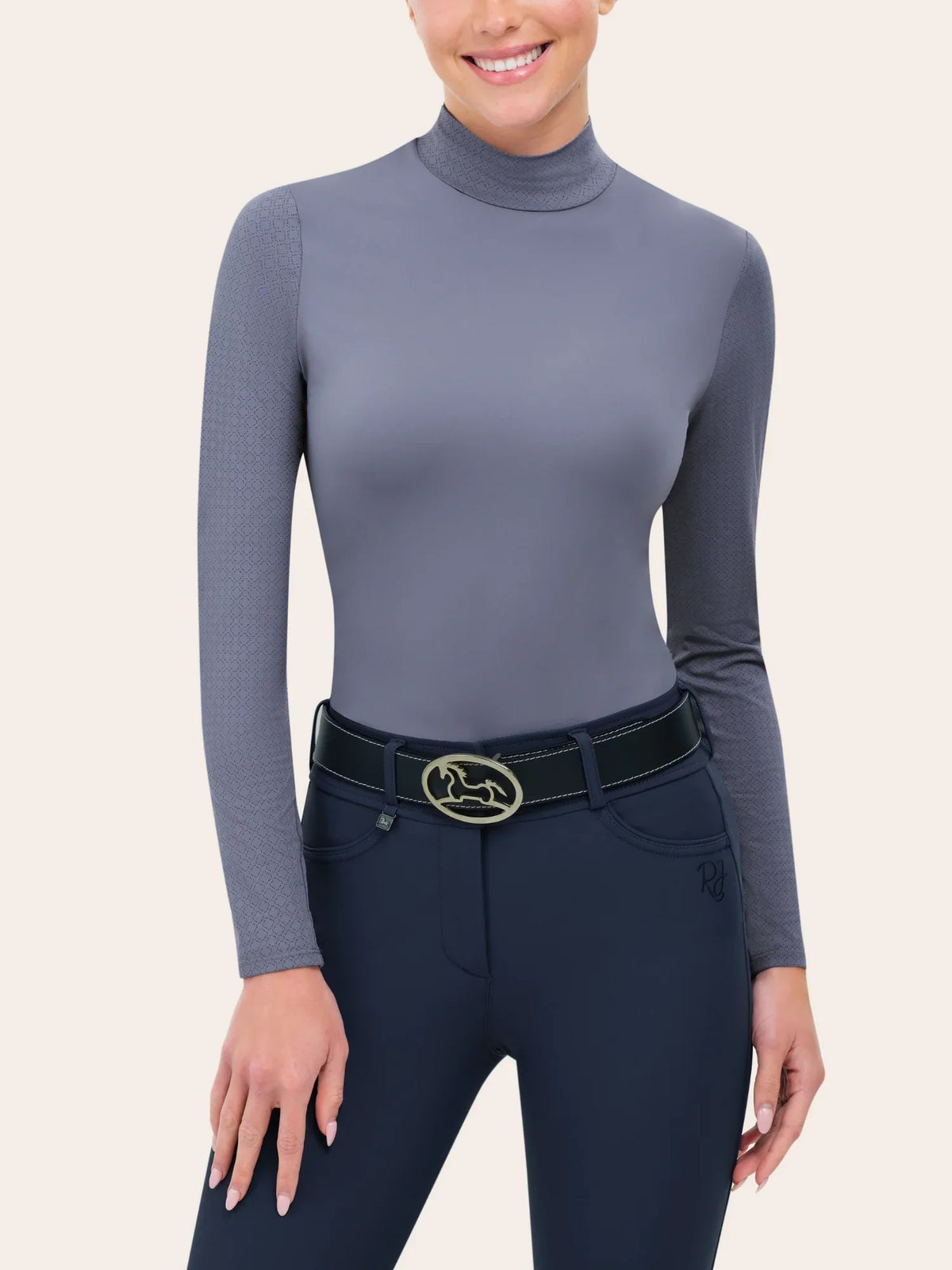 RJ Classics Women's Jemma Mock Neck Long Sleeve Training Shirt