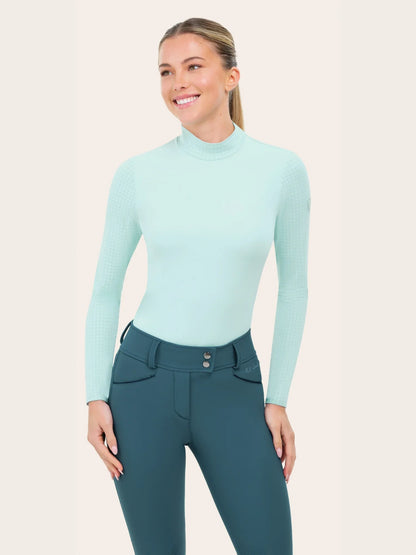 Rj Classics Women's Jemma Mock Neck Long Sleeve Training Shirt