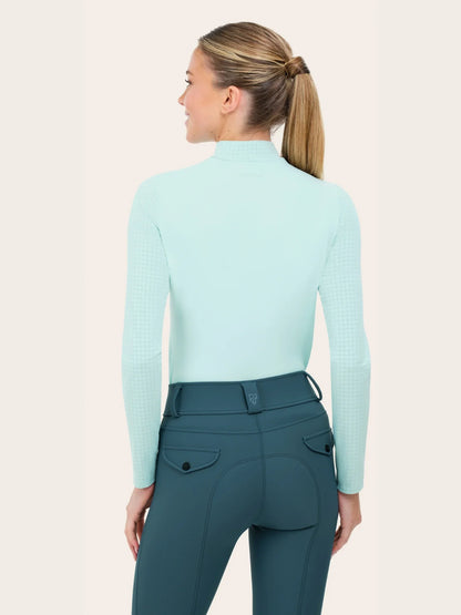 Rj Classics Women's Jemma Mock Neck Long Sleeve Training Shirt