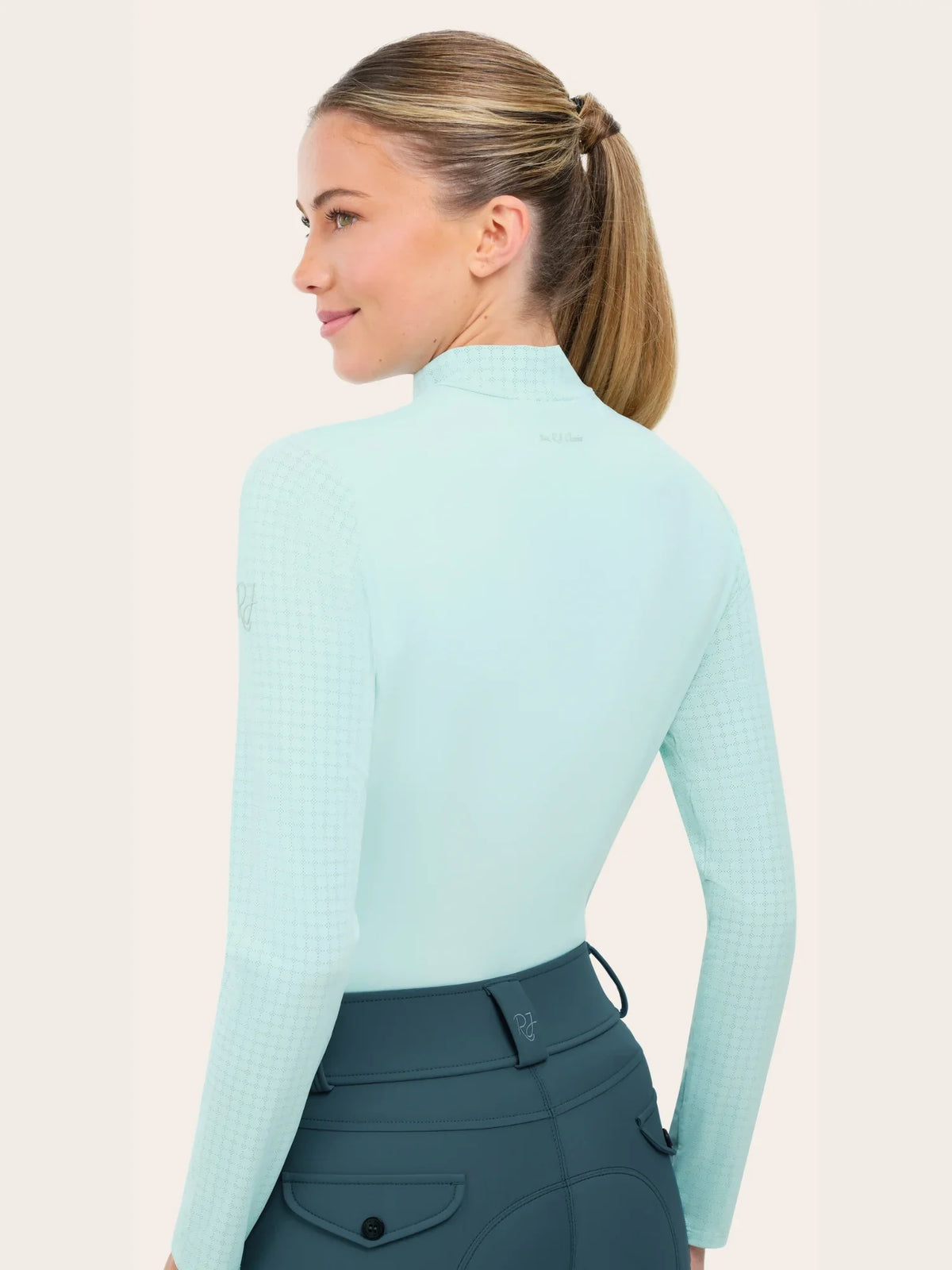 Rj Classics Women's Jemma Mock Neck Long Sleeve Training Shirt