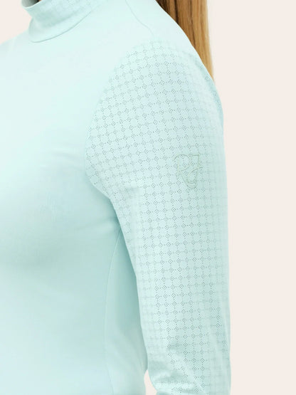 Rj Classics Women's Jemma Mock Neck Long Sleeve Training Shirt