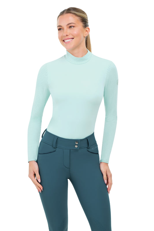 Rj Classics Women's Jemma Mock Neck Long Sleeve Training Shirt