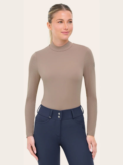 RJ Classics Women's Jemma Mock Neck Long Sleeve Training Shirt