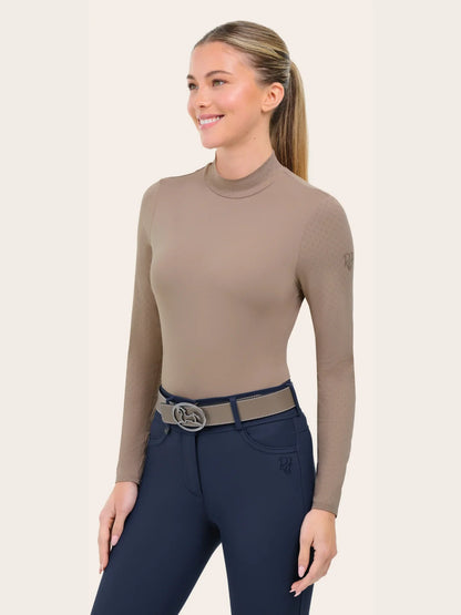 RJ Classics Women's Jemma Mock Neck Long Sleeve Training Shirt