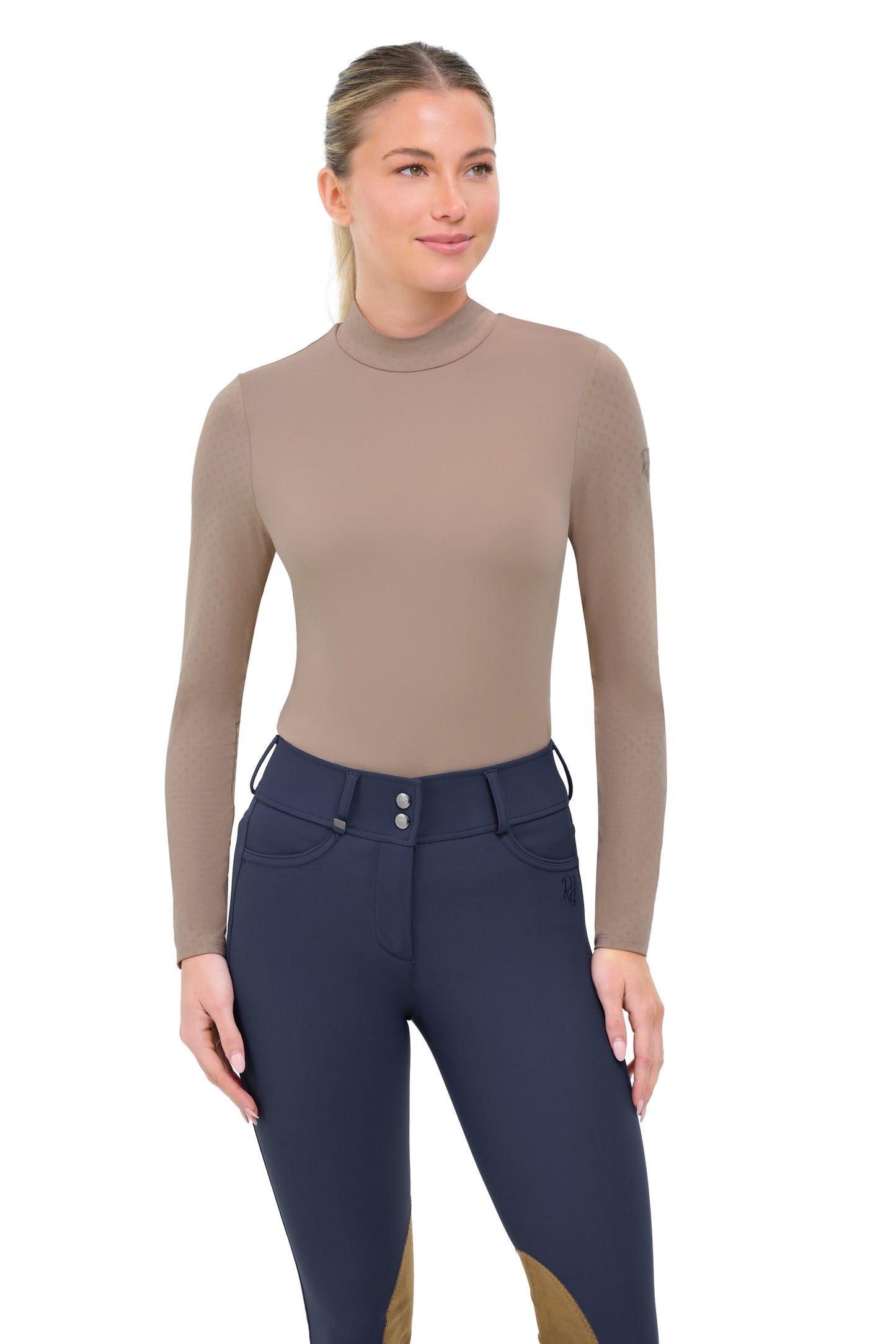 RJ Classics Women's Jemma Mock Neck Long Sleeve Training Shirt