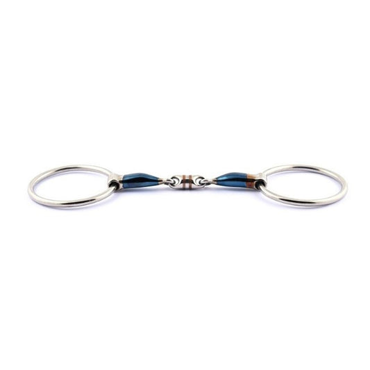 Jump'in Blue Steel French Link Loose Ring Bit