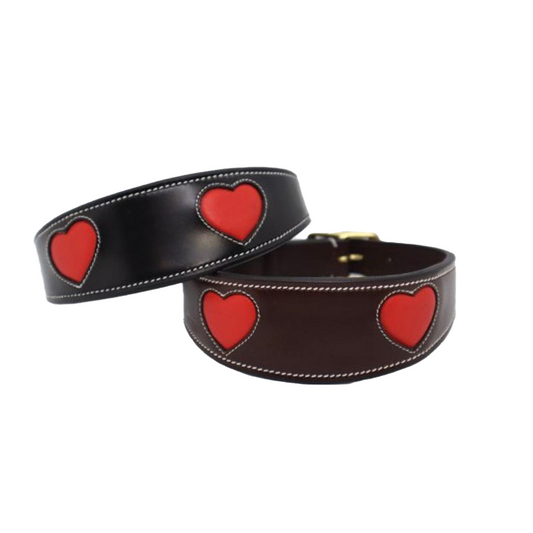 KL Select Red Heart Dog Collar