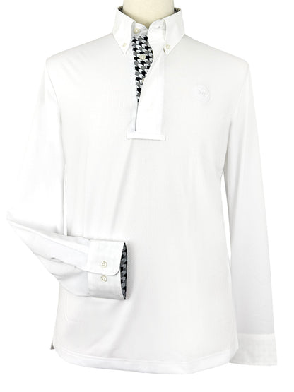 Essex Classics  Men's Geometric Talent Yarn Long Sleeve Show Shirt