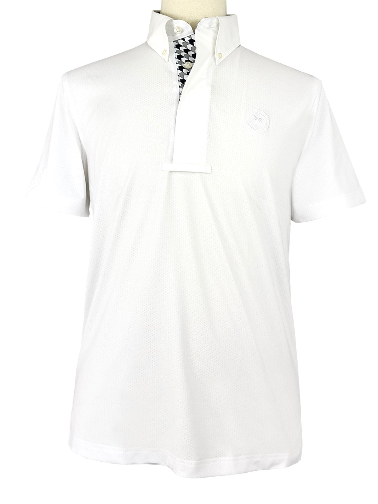 Essex Classics  Men's Geometric Talent Yarn Short Sleeve Show Shirt