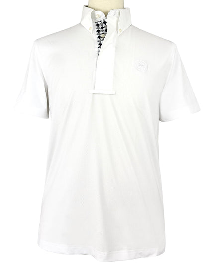 Essex Classics  Men's Geometric Talent Yarn Short Sleeve Show Shirt