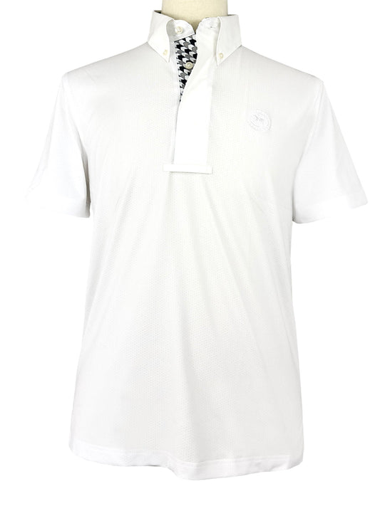 Essex Classics  Men's Geometric Talent Yarn Short Sleeve Show Shirt