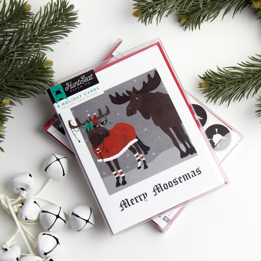 Merry Moosemas Holiday Mule Christmas Card