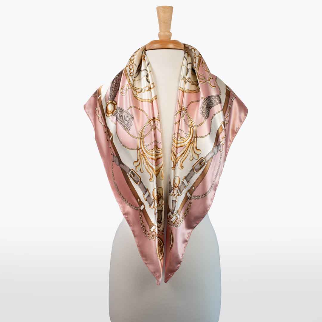 Urban Equestrian  Aurélie- Stylized Equestrian Scarf in Primrose
