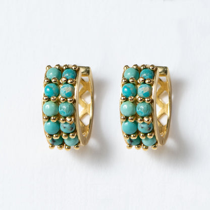 Urban Equestrian  Prism - Linea Turquoise Equestrian Earring