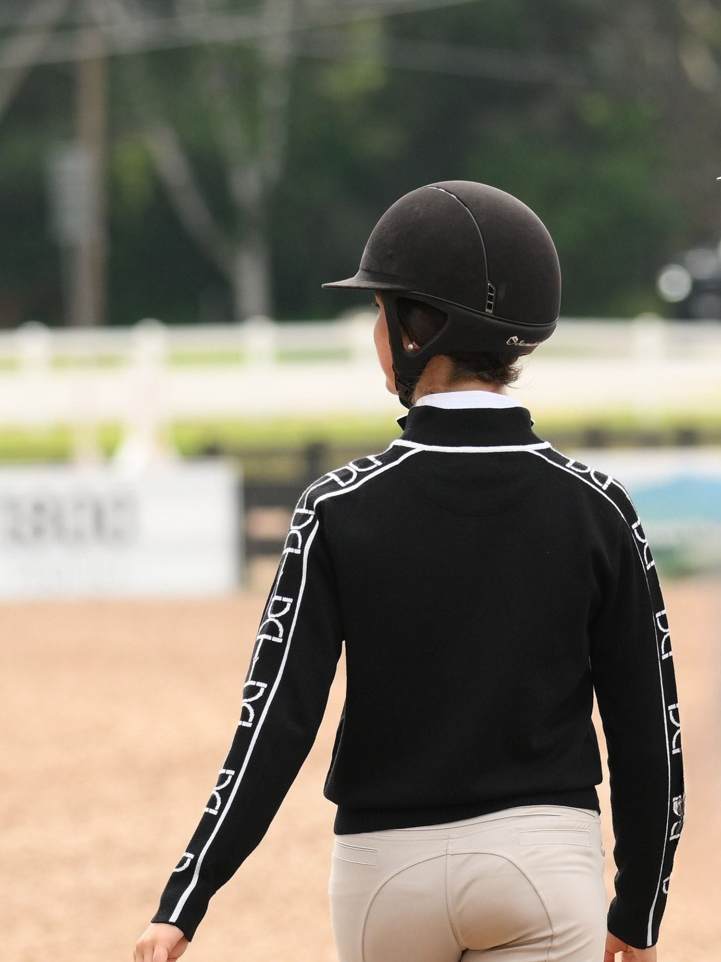 Essex Classics  Polished Bit Quarter Zip Sweater - Black