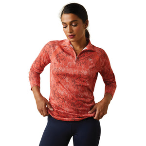 Ariat Women's Sunstopper 2.0 1/4 Zip Baselayer Long Sleeve - Sale