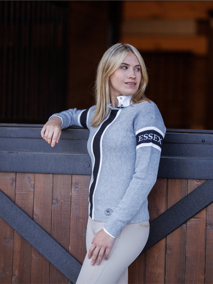 Essex Classics  Essex Logo Sweater - Grey