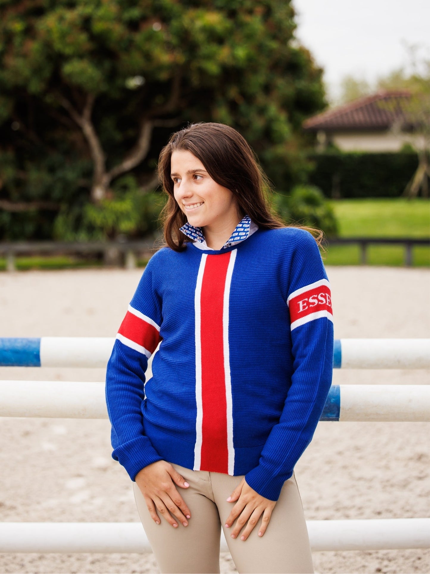 Essex Classics  Essex Logo Sweater - Essex Blue