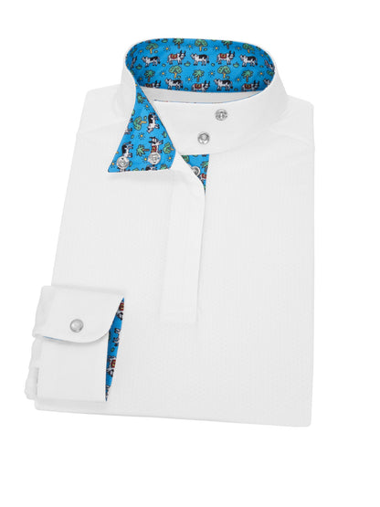 Essex Classics  Steer Me Right Girls Talent Yarn Wrap Collar Long Sleeve Show Shirt