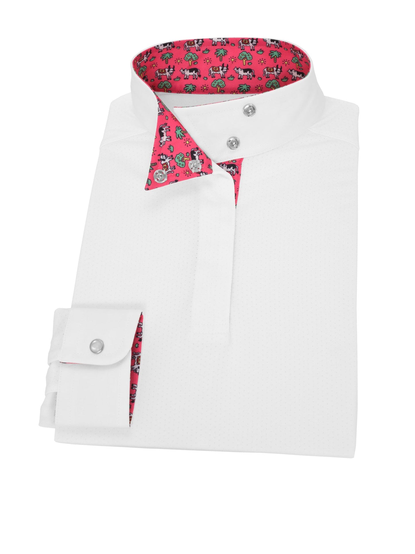 Essex Classics  Steer Me Right Girls Talent Yarn Wrap Collar Long Sleeve Show Shirt