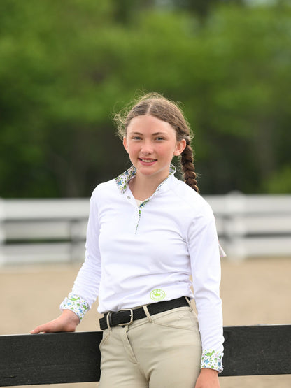 Essex Classics  Dino World Girls Talent Yarn Straight Collar Long Sleeve Show Shirt