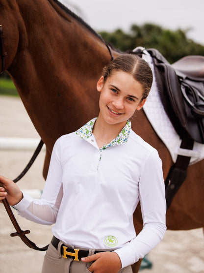 Essex Classics  Dino World Girls Talent Yarn Straight Collar Long Sleeve Show Shirt