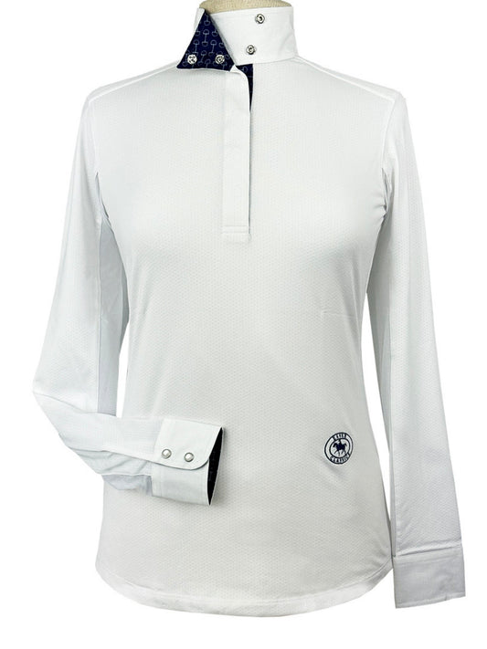 Essex Classics  Beautiful Bits Ladies Talent Yarn Wrap Collar Long Sleeve Show Shirt