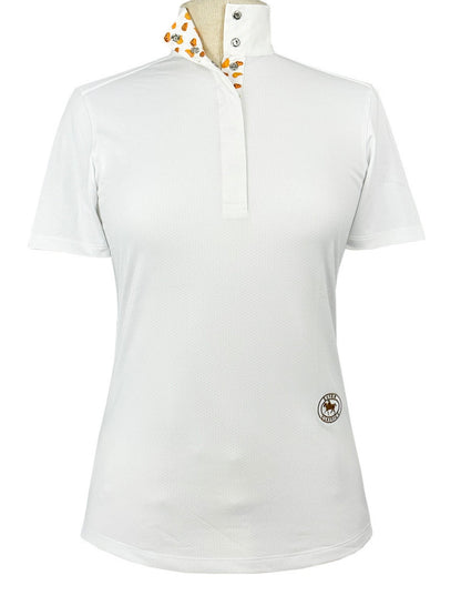 Essex Classics Croissants Girls Talent Yarn Straight Collar Short Sleeve Show Shirt