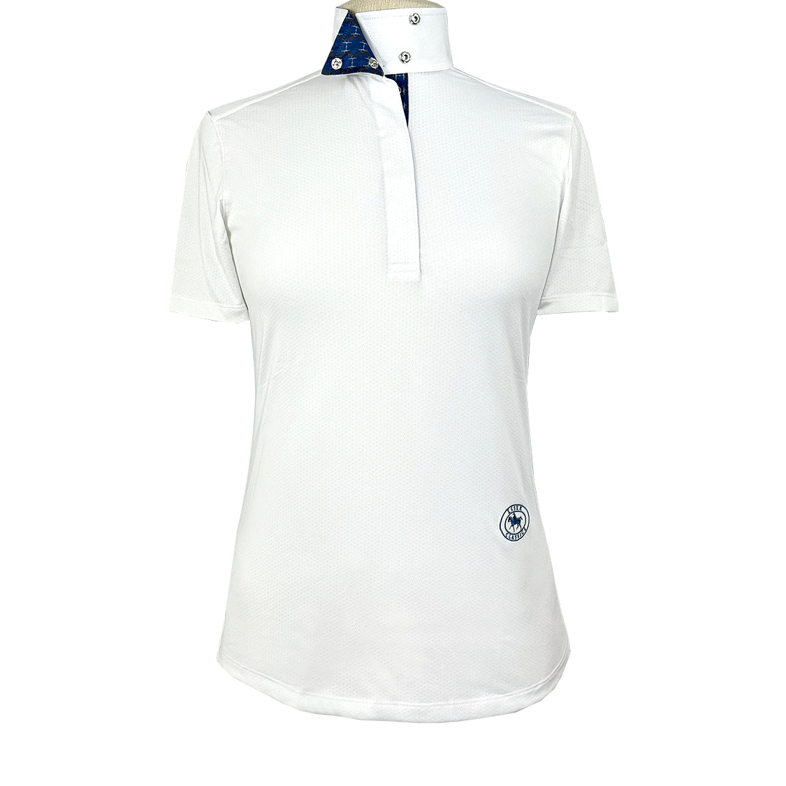 Essex Classics Braided Reins & Bits Girls Talent Yarn Wrap Collar Short Sleeve Show Shirt