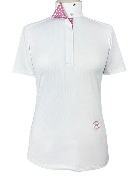 Essex Classics  Daisy Delight Girls Talent Yarn Wrap Collar Short Sleeve Show Shirt
