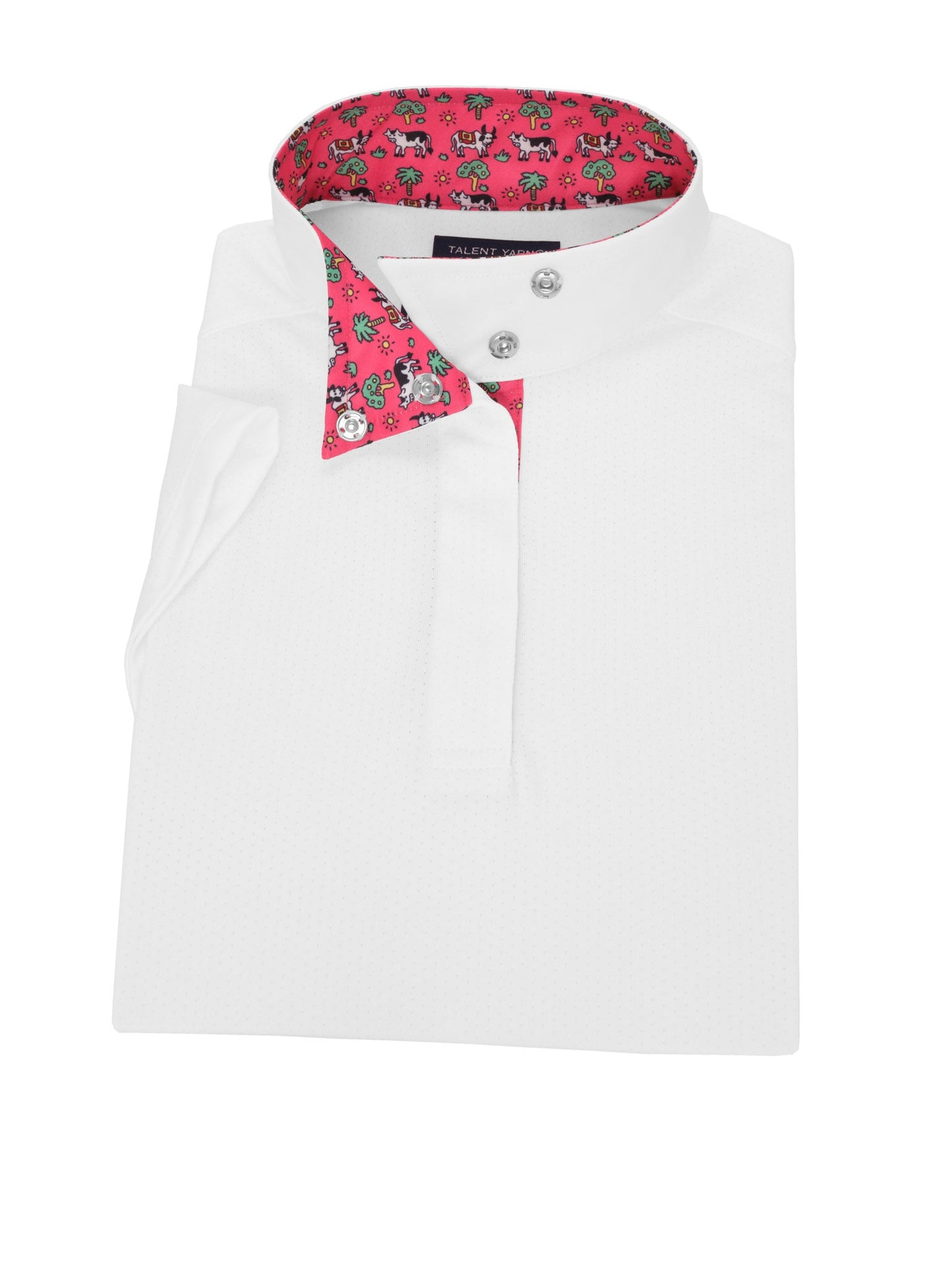 Essex Classics  Steer Me Rights Girls Talent Yarn Short Sleeve Wrap Collar Show Shirt