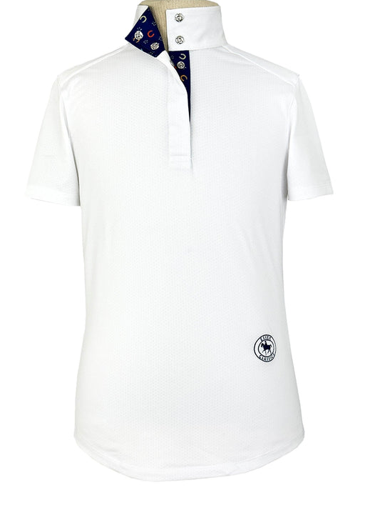 Essex Classics  Show Ring Luck Girls Talent Yarn Straight Collar Short Sleeve Show Shirt