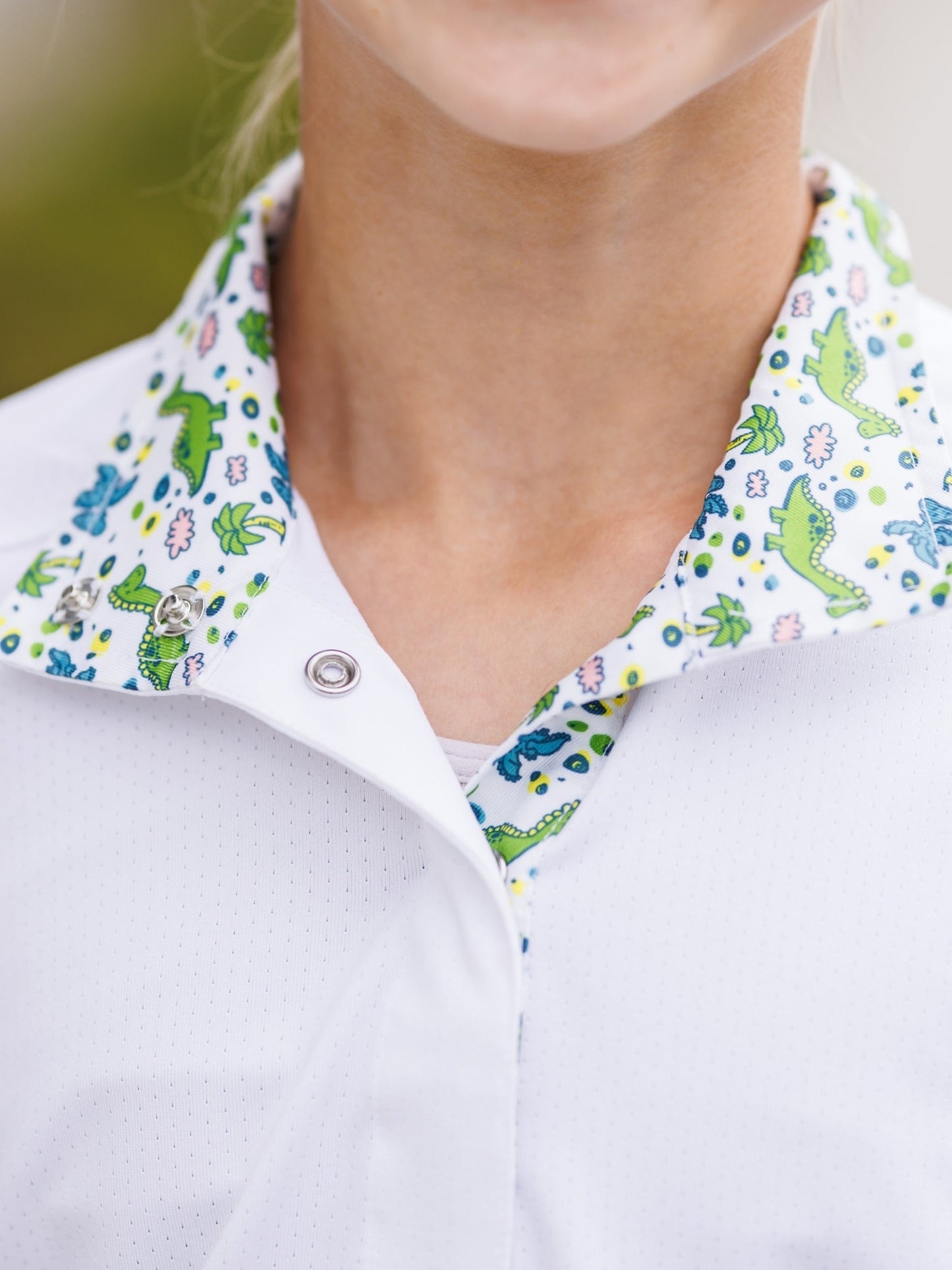 Essex Classics  Dino World Girls Talent Yarn Straight Collar Long Sleeve Show Shirt