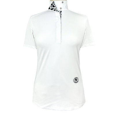 Essex Classics Cows Ladies Talent Yarn Wrap Collar Short Sleeve Show Shirt