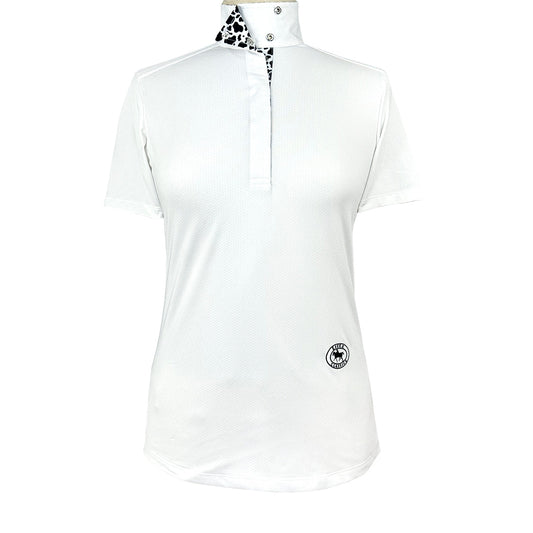Essex Classics Cows Ladies Talent Yarn Wrap Collar Short Sleeve Show Shirt