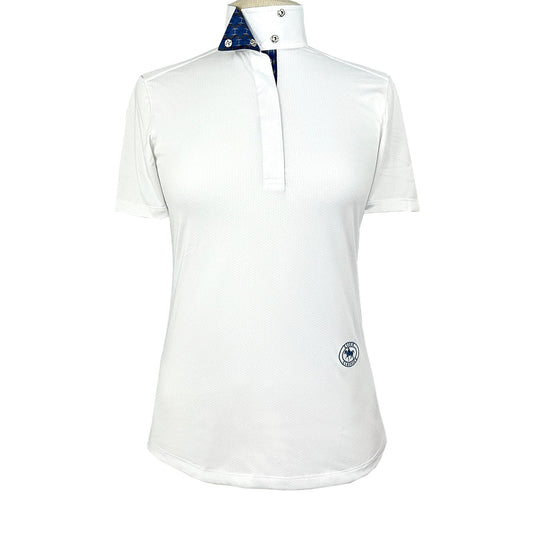 Essex Classics Braided Reins & Bits Ladies Talent Yarn Wrap Collar Short Sleeve Show Shirt