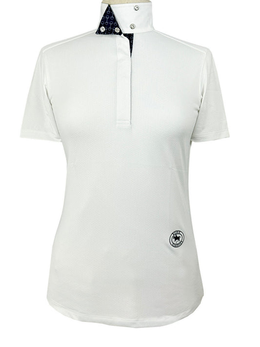 Essex Classics  Beautiful Bits Ladies Talent Yarn Wrap Collar Short Sleeve Show Shirt