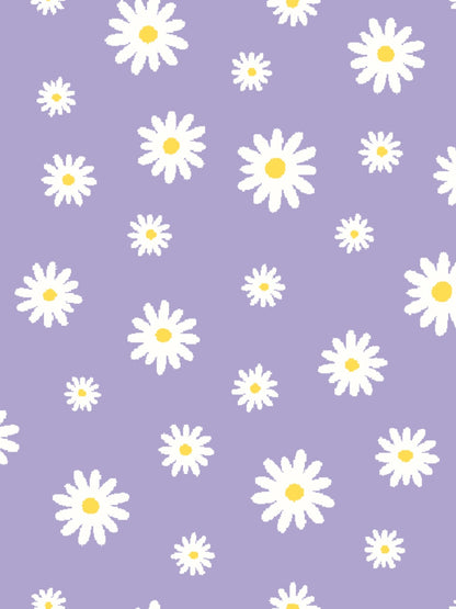 Ladies "Luna II" Lavender with Daisy Delight Long Sleeve Performance Show Shirt