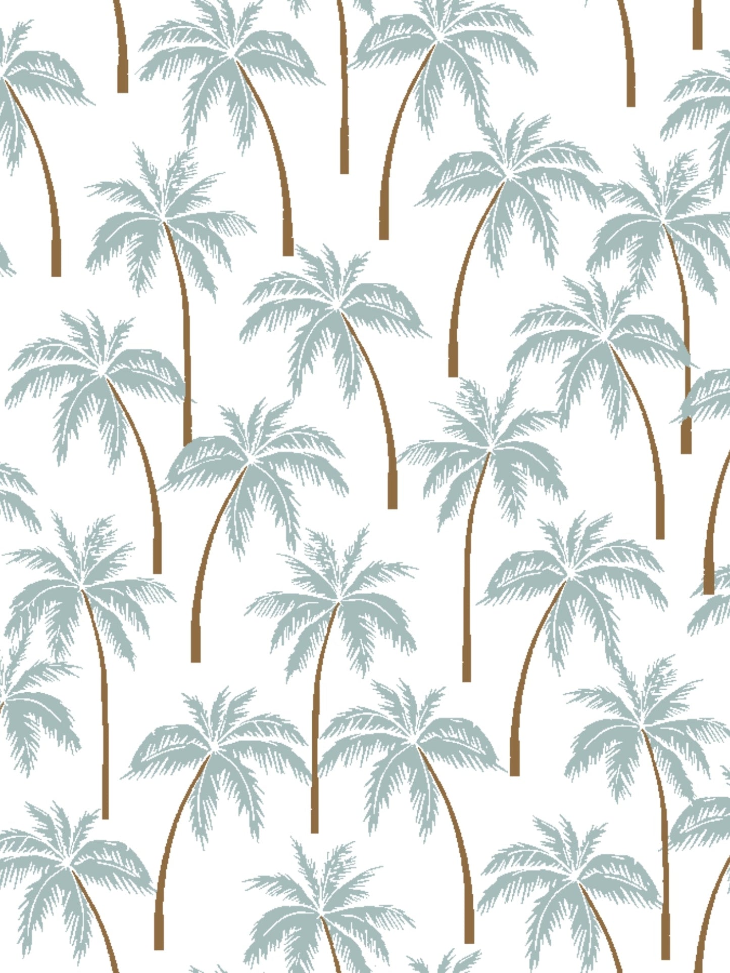Essex Classics  Ladies "Luna II" Seafoam with Palm Trees Long Sleeve Performance Show Shirt
