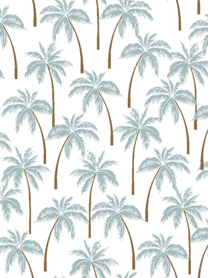 Essex Classics  Ladies "Luna II" Seafoam with Palm Trees Long Sleeve Performance Show Shirt