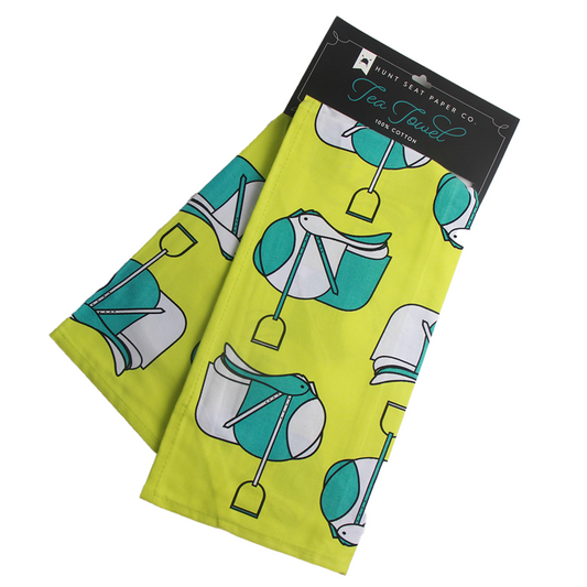 Jump Saddles Tea Towel