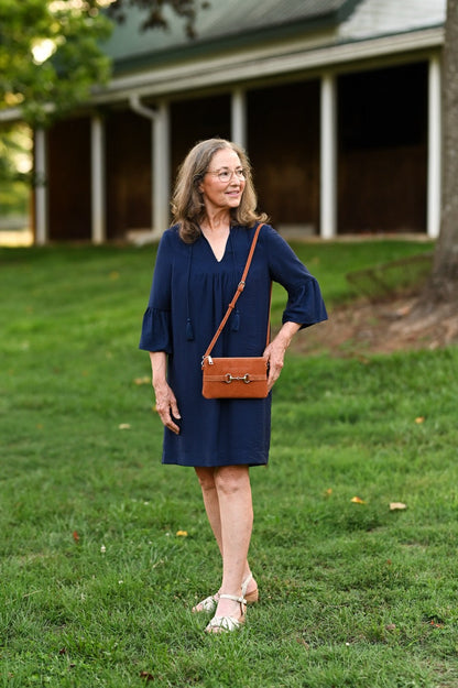 Tucker Tweed  Wellington Wristlet Sorrel Suede Edition