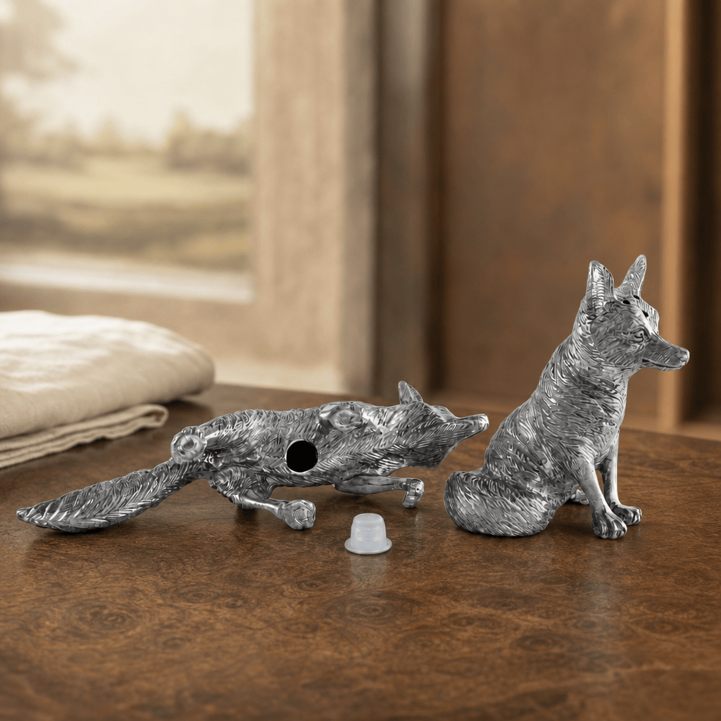 Vagabond House - Pewter Foxes Salt & Pepper Set