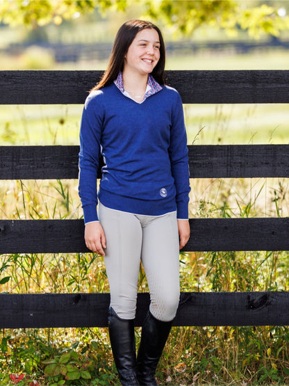 Essex Classics  Stirrup Talk Ladies Talent Yarn Straight Collar Long Sleeve Show Shirt