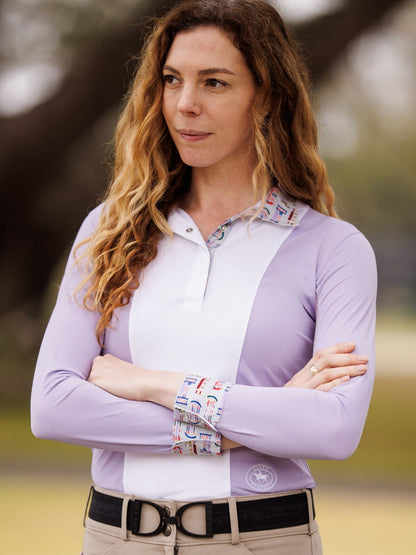 Essex Classics  Ladies "Luna II" Lavender with Jumper Classic Long Sleeve Performance Show Shirt