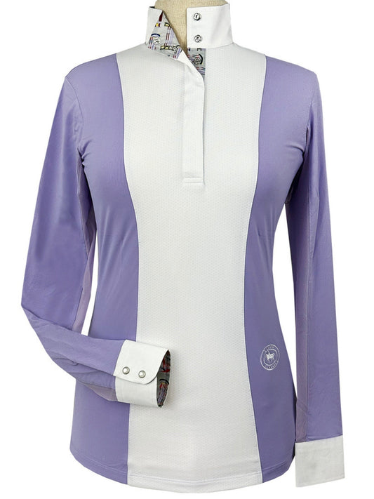 Essex Classics  Ladies "Luna II" Lavender with Jumper Classic Long Sleeve Performance Show Shirt