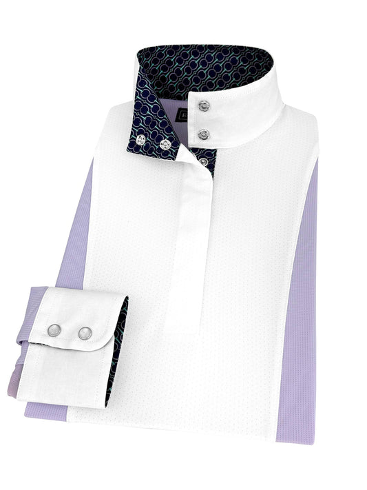 Essex Classics  Ladies "Luna II" Lilac Long Sleeve Performance Show Shirt with Bits Trim